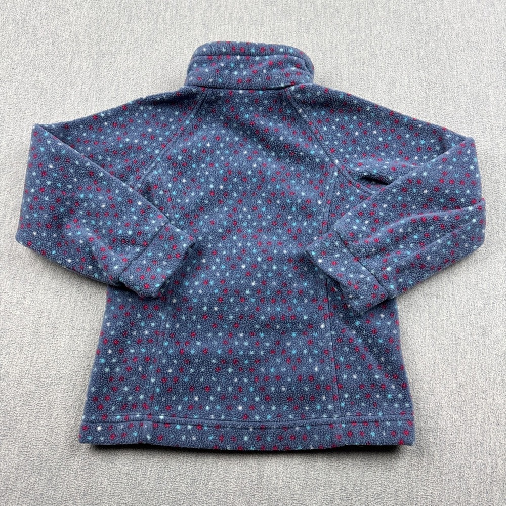 Columbia Jacket Girls XXS‎ Blue Benton Springs II Printed Fleece Full Zip Kids - Picture 11 of 12